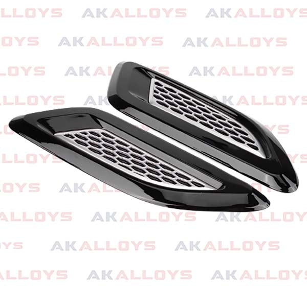 LAND ROVER SIDE VENT COVERS GRILLES TRIM BLACK