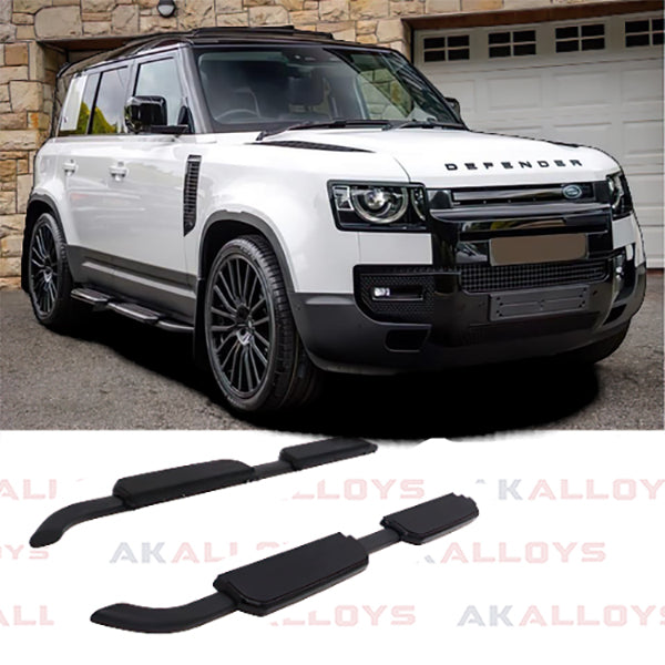 LAND ROVER STYLE RUNNING BOARDS PAIR – IN BLACK