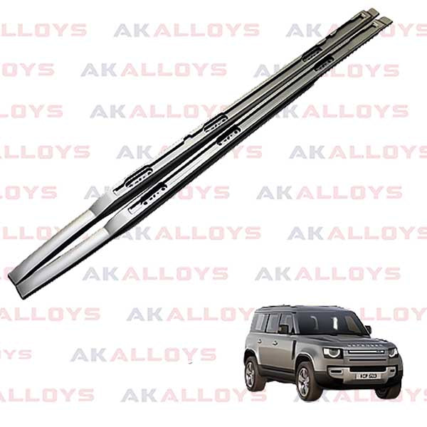 LAND ROVER STYLE ROOF RAIL – PAIR – IN SILVER