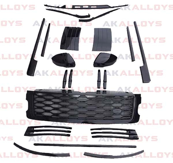 LAND ROVER BODY KIT TRIM SET GRILLE AND TRIMS – BLACK