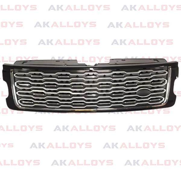 LAND ROVER SVA FRONT GRILLE UPGRADE – BLACK AND CHROME