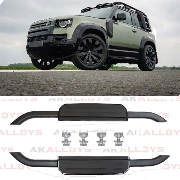 LAND ROVER STYLE RUNNING BOARDS BLACK – PAIR