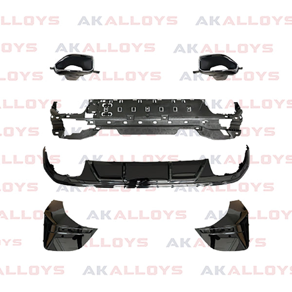 BMW REAR DIFFUSER WITH TIPS GLOSS BLACK