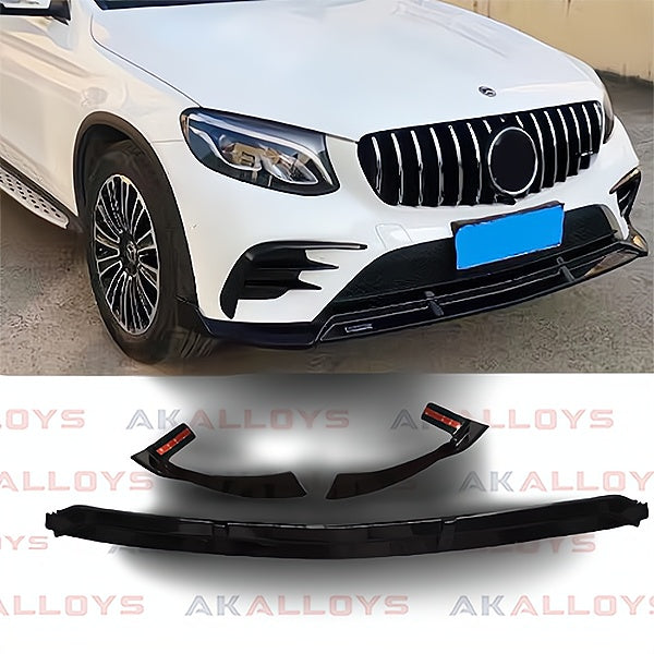 MERCEDES AMG BRABUS STYLE' FRONT SPLITTER LIP - GLOSS BLACK