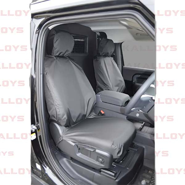 LANDROVER FRONT SEAT COVERS PAIR - BLACK