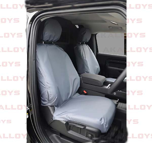 LANDROVER FRONT SEAT COVERS PAIR - GREY