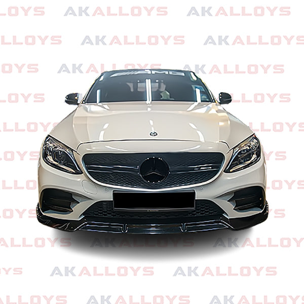 MERCEDES FACELIFT BRABUS STYLE' FRONT SPLITTER LIP - GLOSS BLACK