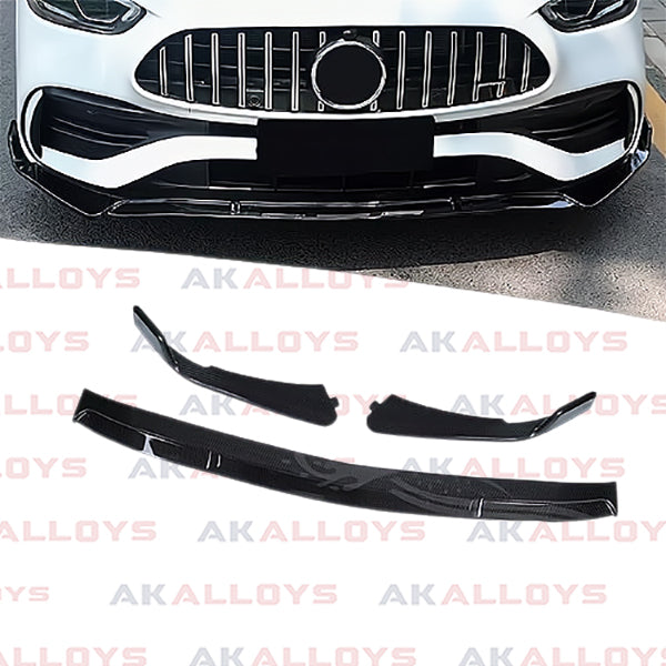 MERCEDES BRABUS STYLE FRONT SPLITTER LIP - GLOSS BLACK