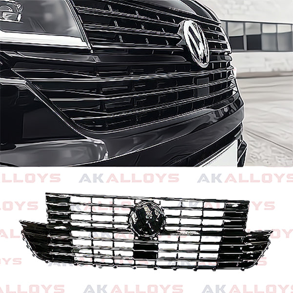 VOLKSWAGEN REPLACEMENT FRONT GRILL GLOSS BLACK BADGED