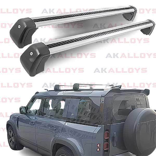 LAND ROVER STYLE CROSS BARS – SILVER