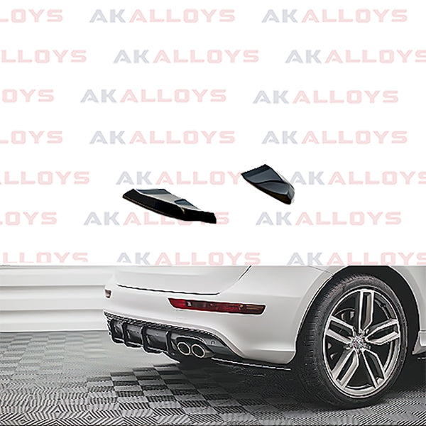 AUDI MAXTON REAR BUMPER SPLITTERS GLOSS BLACK