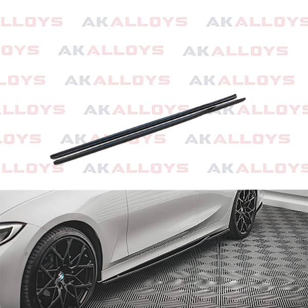 BMW SIDE SKIRT SPLITTERS STANDARD MODELS NON M SPORT GLOSS BLACK