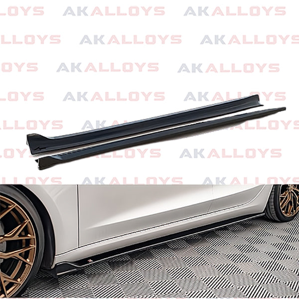 TESLA MAXTON SIDE SKIRT SPLITTERS IN GLOSS BLACK