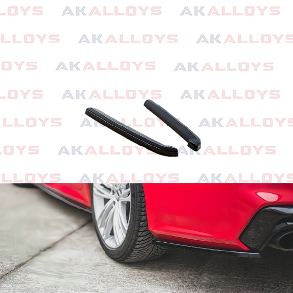 AUDI MAXTON REAR SIDE SPLITTERS  GLOSS BLACK