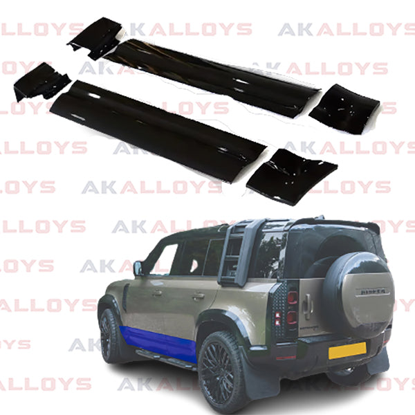 LAND ROVER ON GLOSS BLACK SIDE MOULDINGS