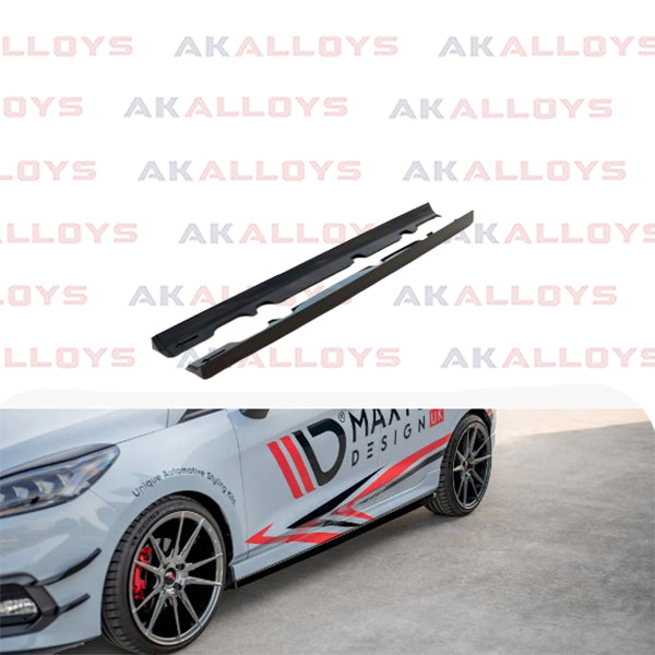 FORD FIESTA MAXTON SIDE SKIRT SPLITTERS GLOSS BLACK