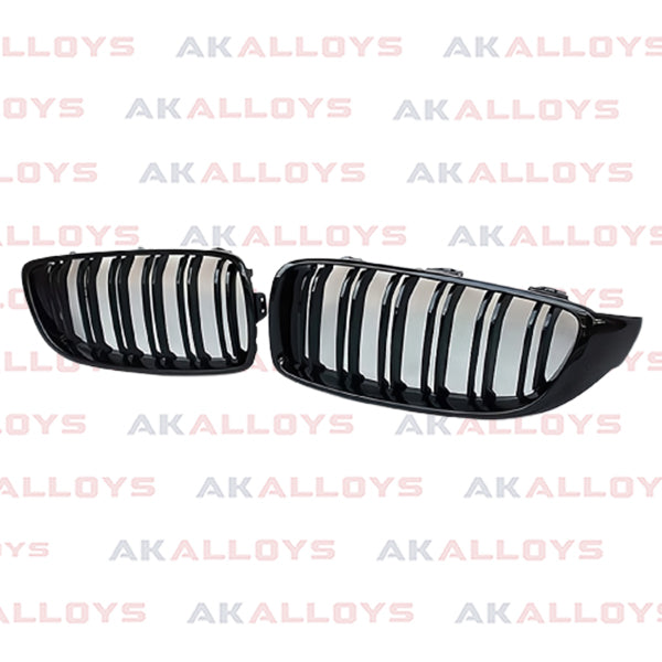 BMW STYLE FRONT GRILL GLOSS BLACK – AKALLOYS