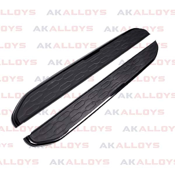 LAND ROVER STYLE SIDE STEPS RUNNING BOARDS – IN BLACK – PAIR