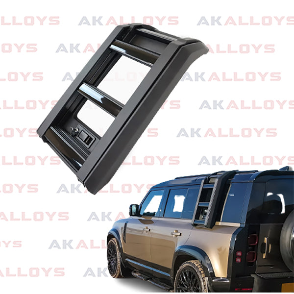 LAND ROVER OEM STYLE SIDE ROOF LADDER GLOSS BLACK