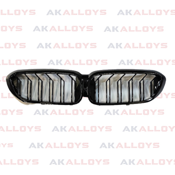 BMW FRONT GRILL DUAL SLAT GLOSS BLACK