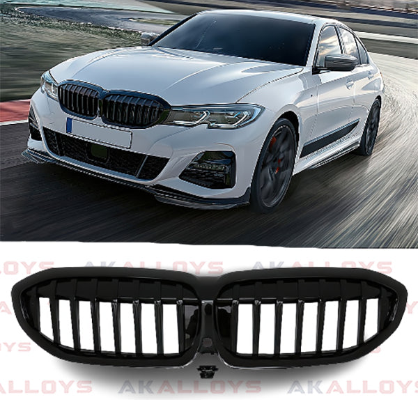 BMW Front Grill Gloss Black Solid Slat