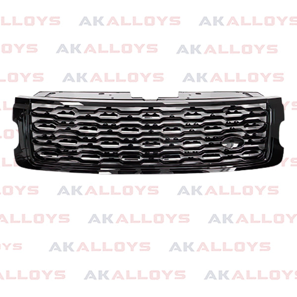 LAND ROVER SVA FRONT GRILLE UPGRADE – BLACK AND CHROME