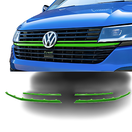 VOLKSWAGEN FRONT RADIATOR BADGED GRILLE UPPER LOWER CLIP IN TRIM CHOOSE COLOUR