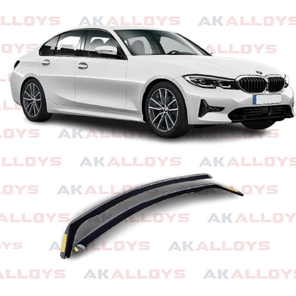 BMW STX INTERNAL WIND DEFLECTORS FRONT DOORS DARK SMOKE