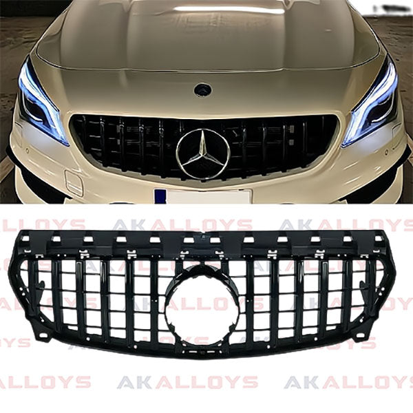 MERCEDES FRONT GRILL PANAMERICANA GT-R STYLE - ALL BLACK