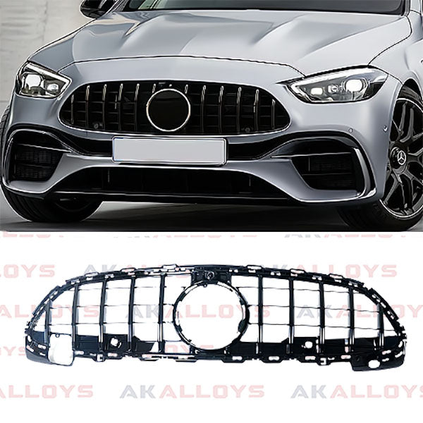 MERCEDES FRONT GRILL PANAMERICANA GT-R STYLE - ALL BLACK