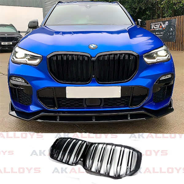 BMW LOOK DUAL SLAT GRILLE GLOSS BLACK